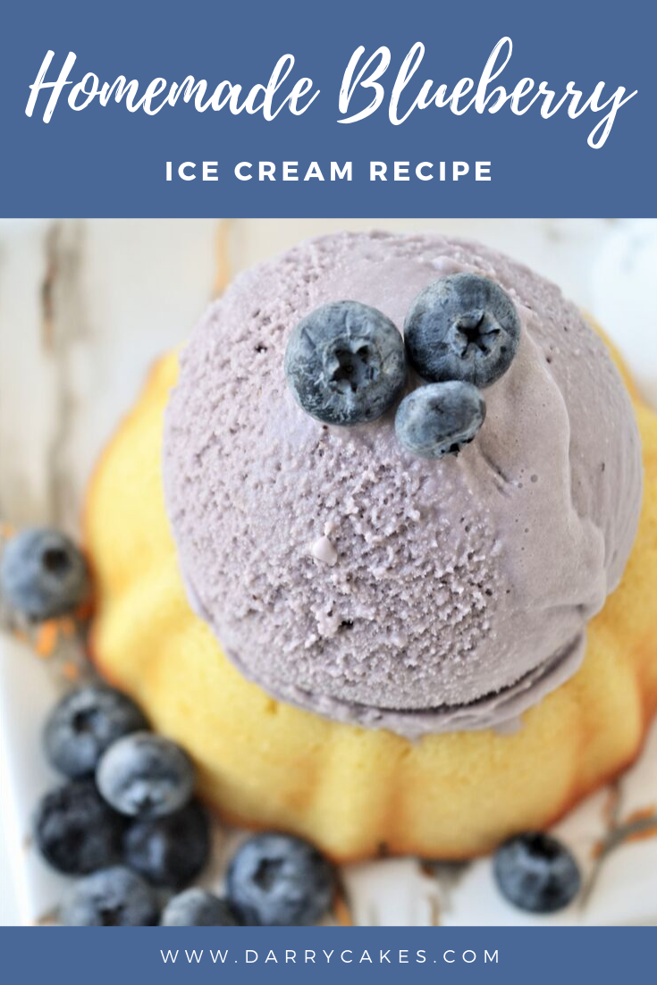 Homemade Blueberry Ice Cream – DarryCakes